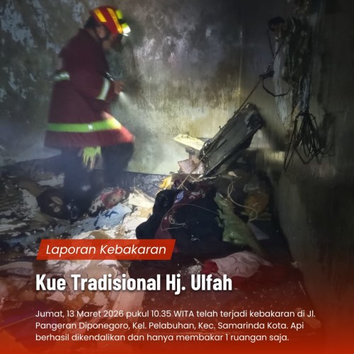 Kebakaran di Warung Kue Tradisional Jl. P. Diponegoro
