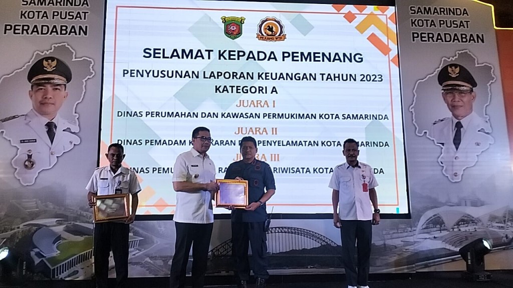 Disdamkarmat Samarinda Memperoleh Predikat Juara 2 Laporan Keuangan Tahun 2023