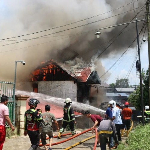 Kebakaran di Jalan AW. Syahranie