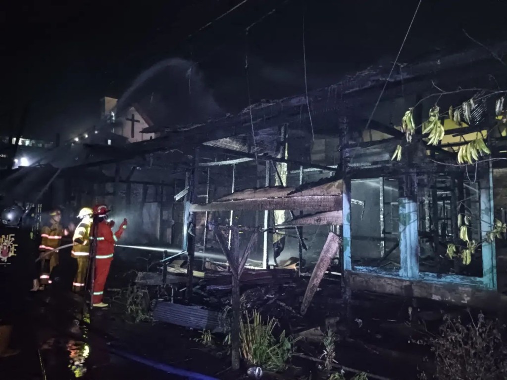 Kebakaran di Jalan Cipto Mangunkusumo