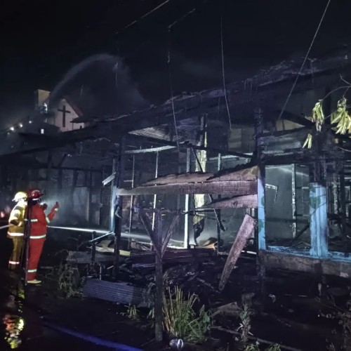 Kebakaran di Jalan Cipto Mangunkusumo