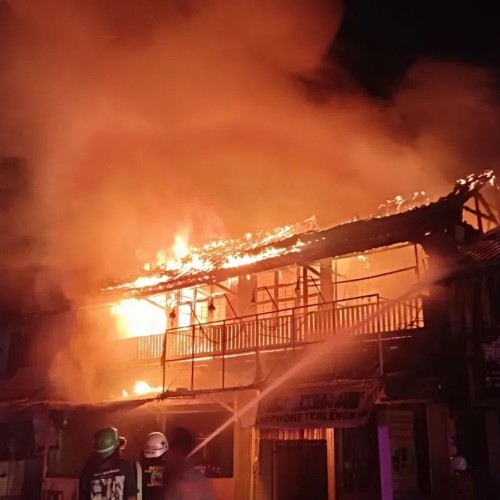 Kebakaran di Jalan Pelita