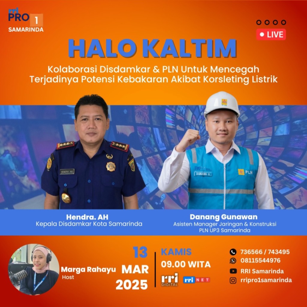 Kepala Dinas Pemadam Kebakaran dan Penyelamatan Ikuti Dialog Interaktif bersama RRI dan PLN