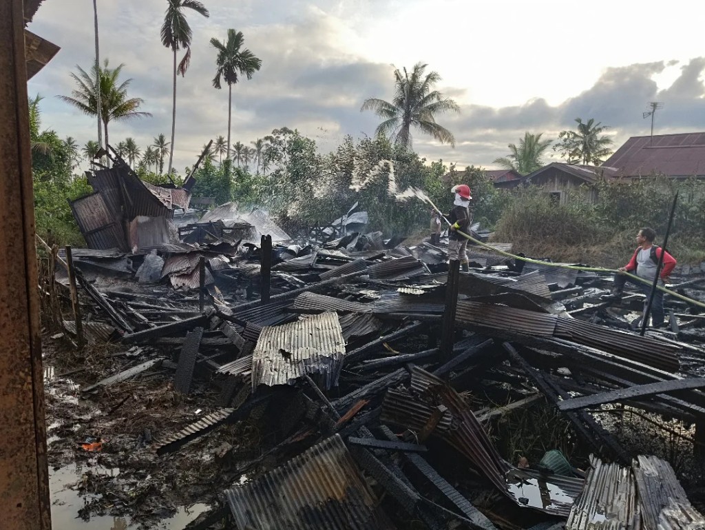Kebakaran di Kawasan Pulau Atas