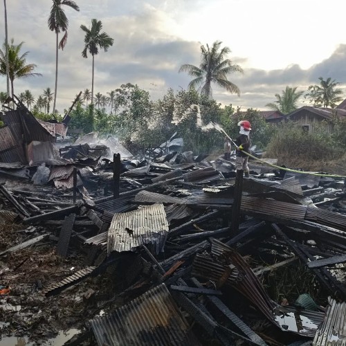 Kebakaran di Kawasan Pulau Atas