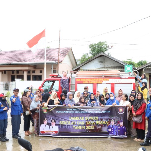 Disdamkarmat Samarinda gelar kegiatan Damkar Sowan Sekolah dan Dasa Wisma di Kelurahan Karang Asam Ilir