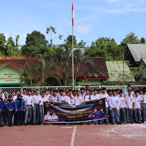 Damkar Sowan Sekolah dan Dasawisma di SMK IM 4 Samarinda