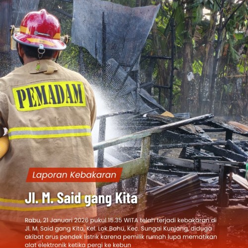 Kebakaran di Jl. M. Said Gg. Kita