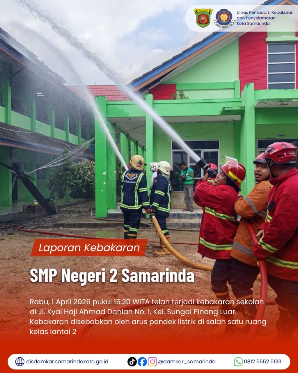 Kebakaran SMP Negeri 2